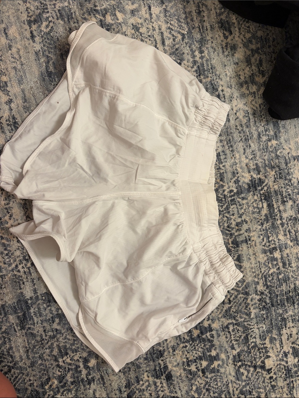 lululemon White hotty hot Athletic Running Shorts